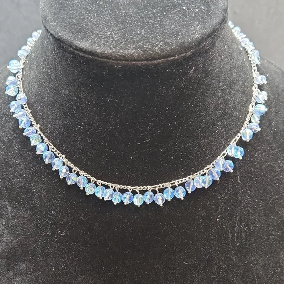 Elegant Green and Blue Beaded Necklace Lot Of 6 - Picture 8 of 14